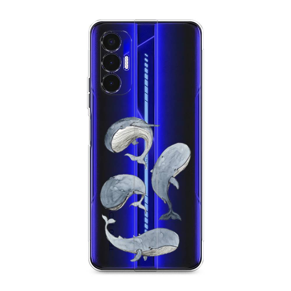 

Чехол Awog на Tecno Pova 3 "Киты", Разноцветный, 301550-1