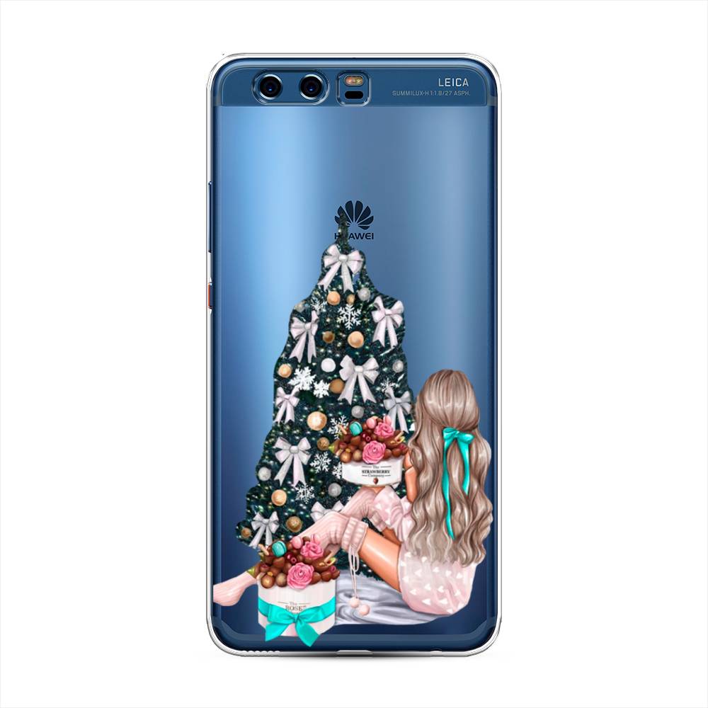 

Чехол для Huawei P10 Plus "New Year", Зеленый;бежевый;голубой, 62350-5