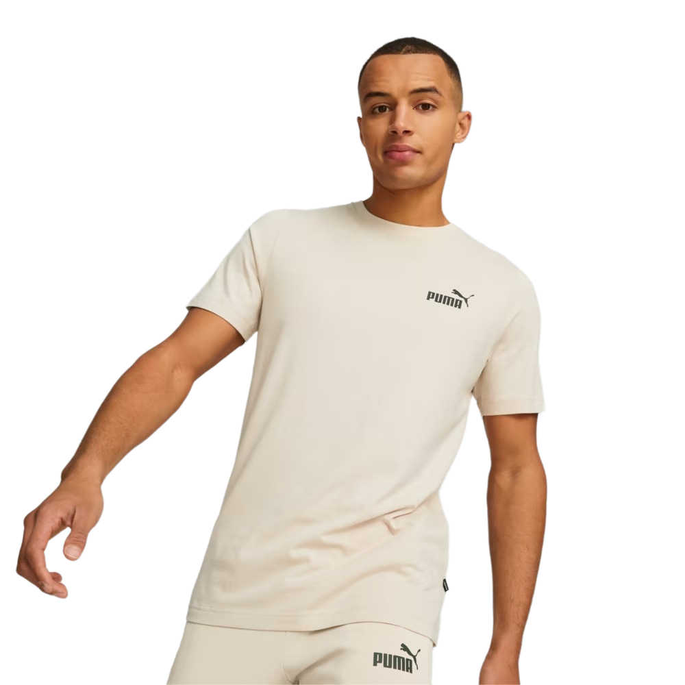 

Футболка мужская PUMA Ess Small Logo Tee 58666985 бежевая M, Бежевый, Ess Small Logo Tee