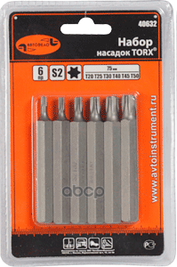

Набор Бит Torx 6 Пр. Т20-50 L=75 Мм Автодело АвтоDело арт. 40632