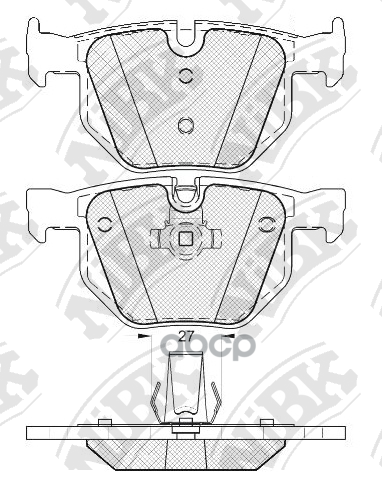 Комплект тормозных колодок NiBK PN0093