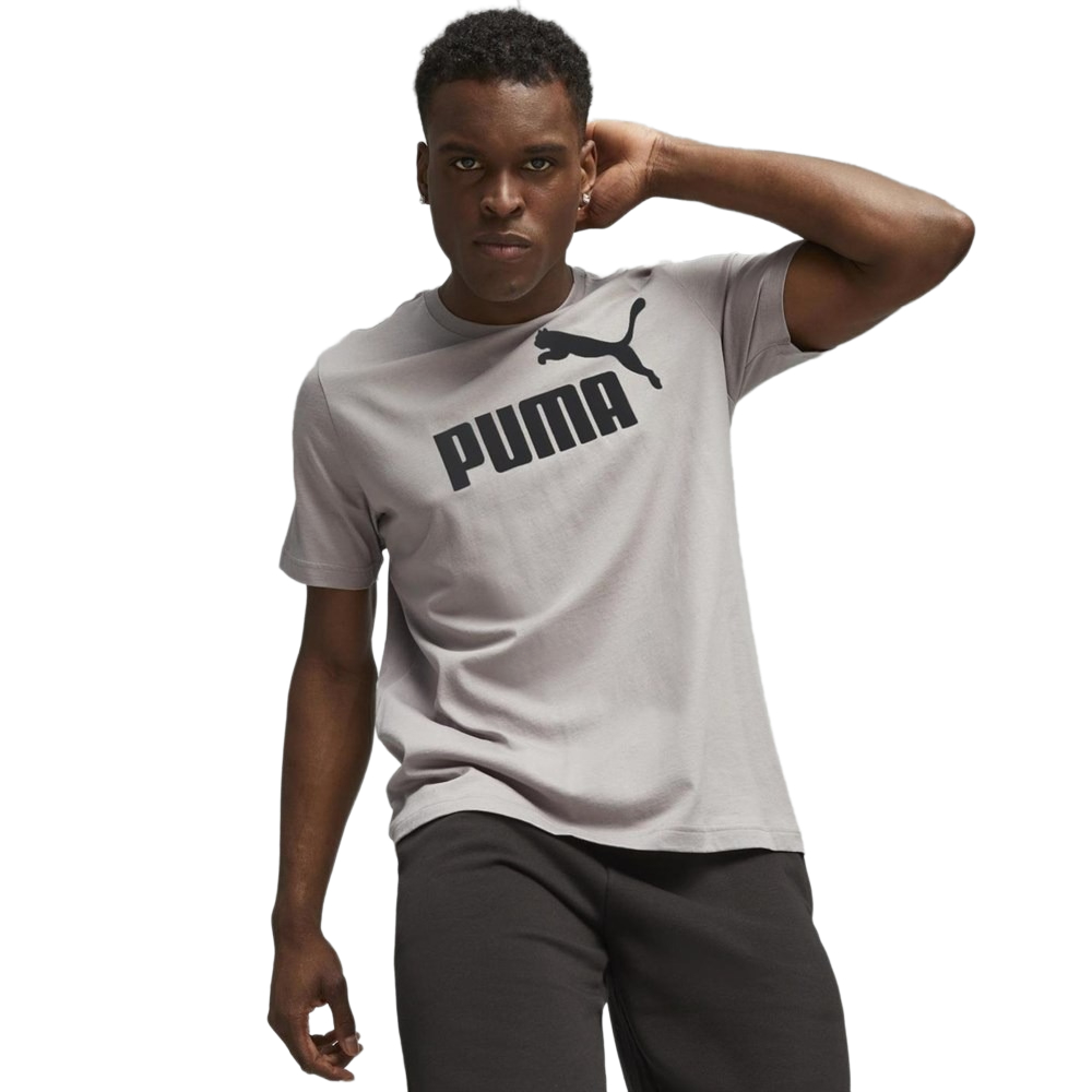 

Футболка мужская PUMA Ess Logo Tee 58666714 серая S, Серый, Ess Logo Tee