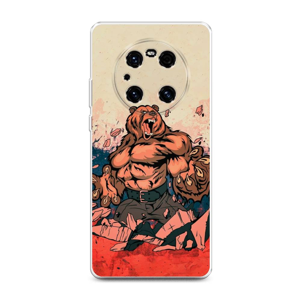 

Чехол Awog на Huawei Mate 40E Pro "Медведь с флагом РФ", Разноцветный, 6107550-2