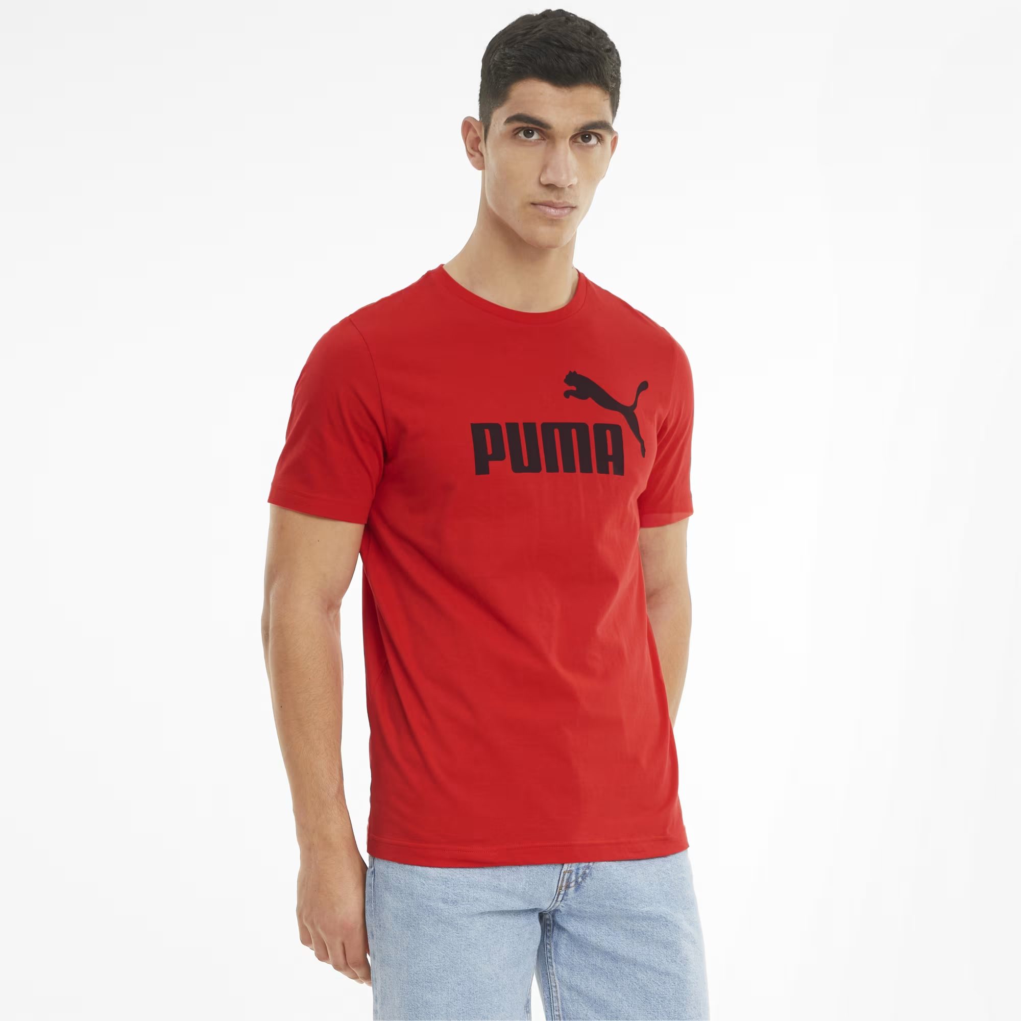 Футболка мужская PUMA Ess Logo Tee 58666611 красная S