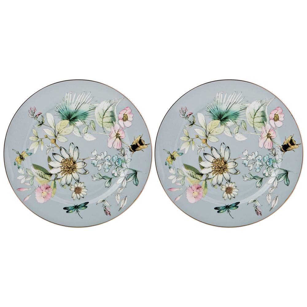 

Набор из 2 штук Тарелка Lefard Blossom 20.5см, фарфор (275-1094_), Голубой