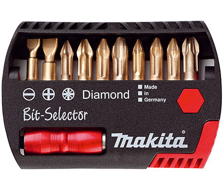 

Набор бит MAKITA алмазных 10 шт + магнитный держатель