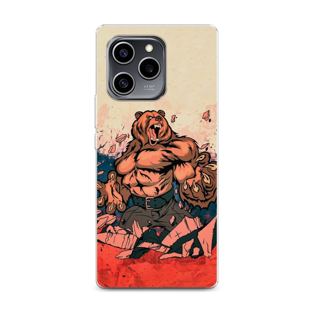

Чехол Awog на Honor 60 SE "Медведь с флагом РФ", Разноцветный, 6108050-2