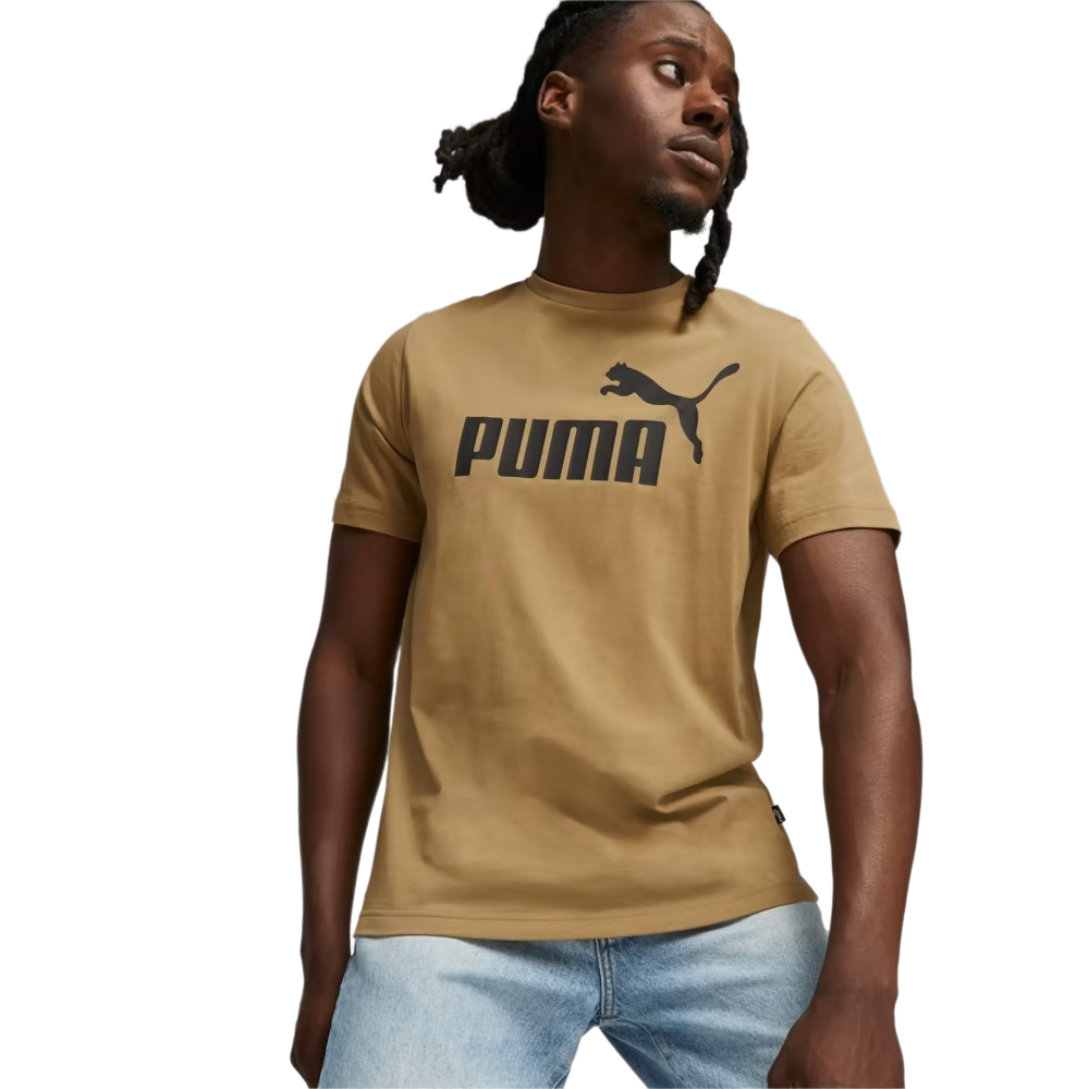 

Футболка мужская PUMA Ess Logo Tee 58666786 бежевая XL, Бежевый, Ess Logo Tee