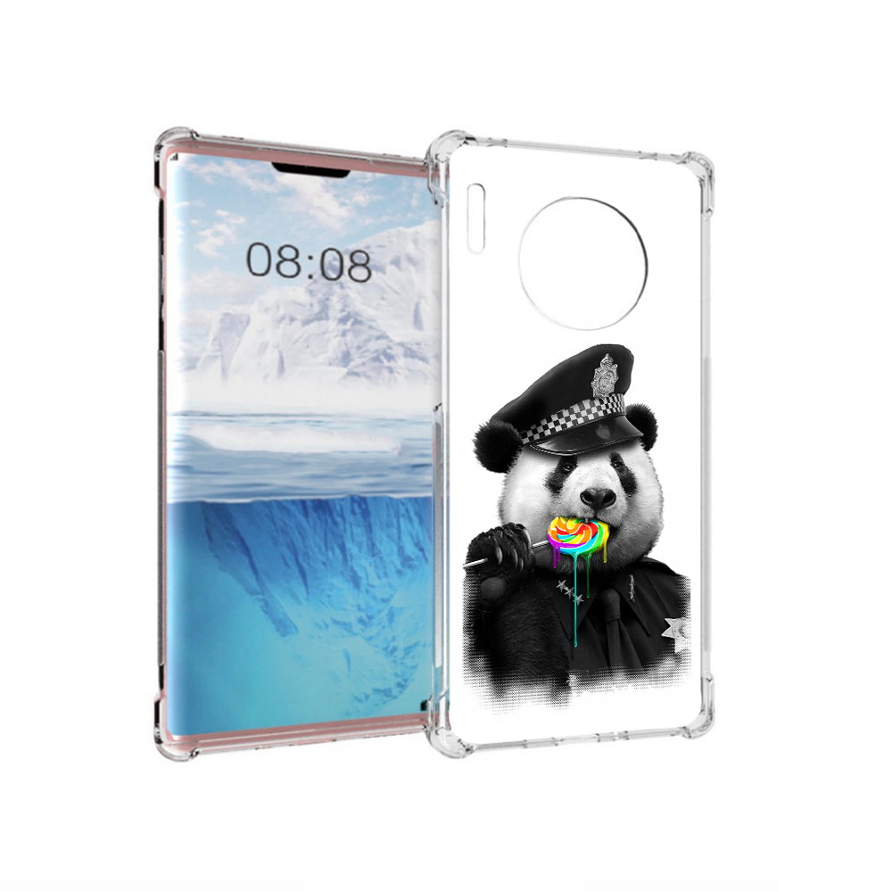 

Чехол MyPads Tocco для Huawei Mate 30 Pro Панда полиция, Прозрачный, Tocco
