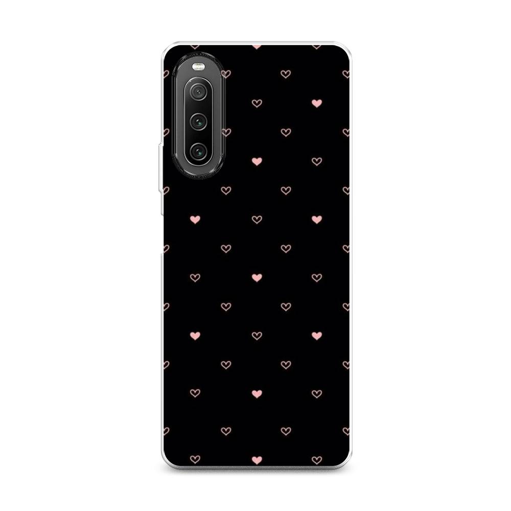 

Чехол Awog на Sony Xperia 10 IV "Черный фон и сердечки", Разноцветный, 55250-3