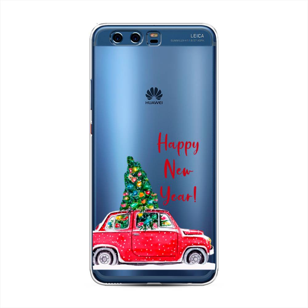 

Чехол для Huawei P10 Plus "Happy New Year", Красный;зеленый, 62350-5