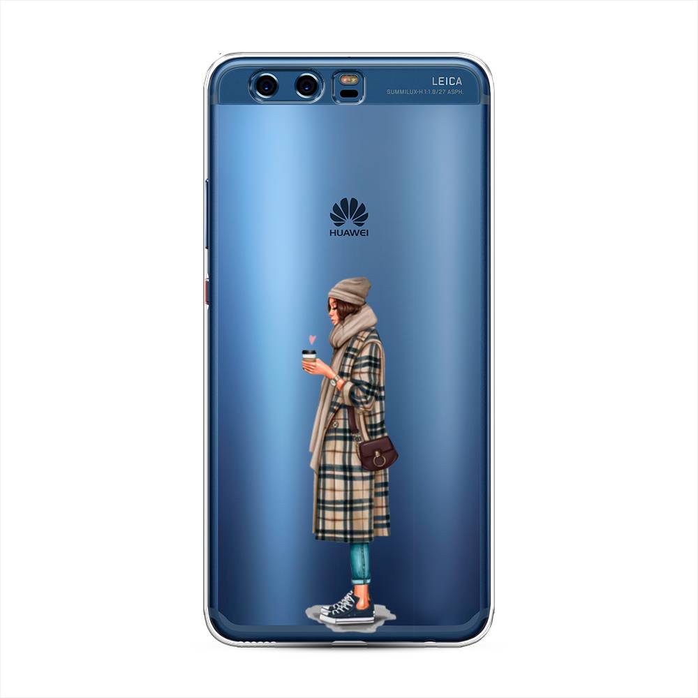 

Чехол для Huawei P10 Plus "Утренний кофе", Коричневый;бежевый, 62350-6