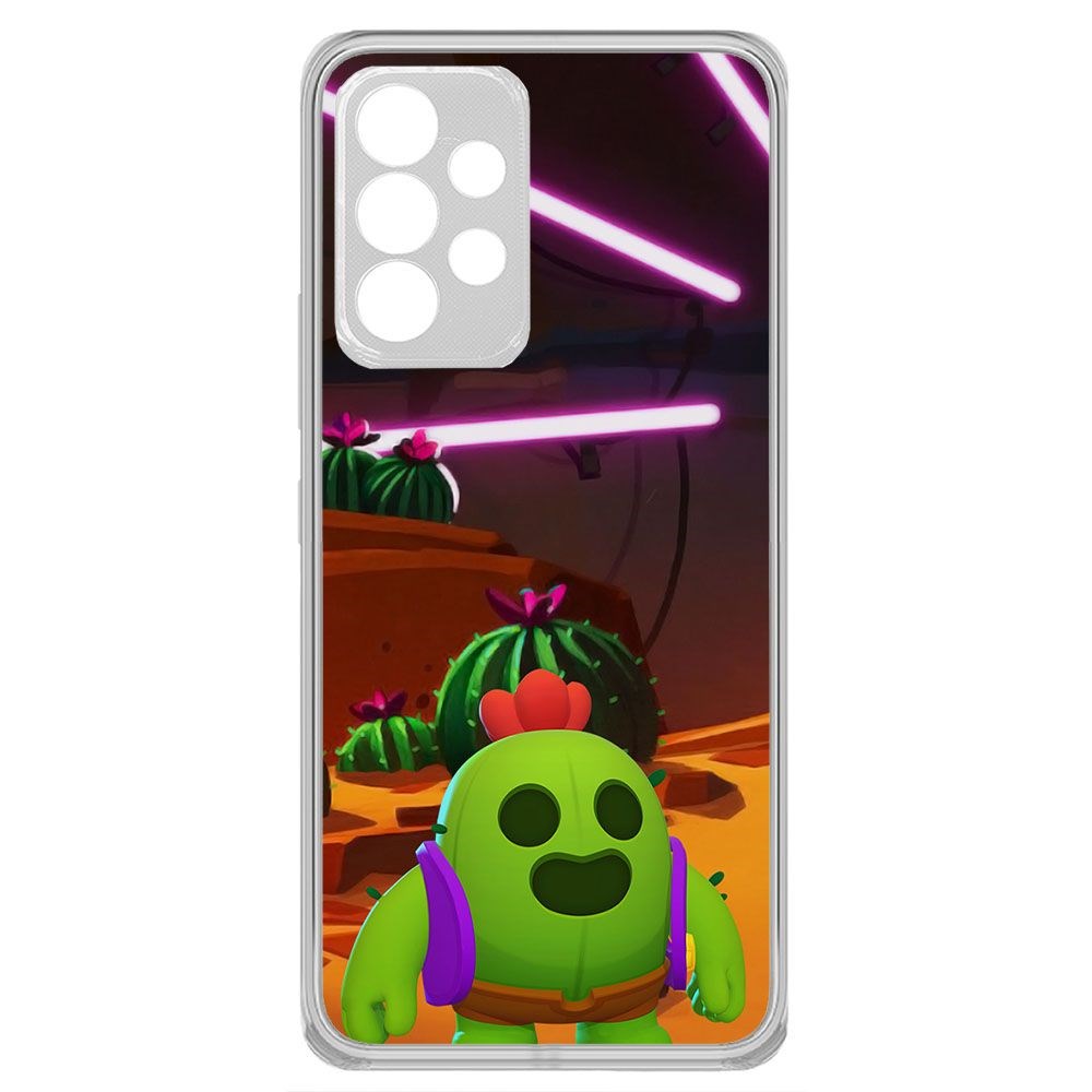 

Чехол-накладка Brawl Stars-Спайк для Samsung Galaxy A33 5G (A336), Прозрачный