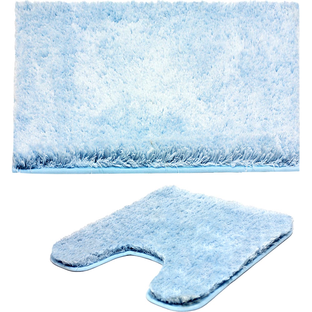 

Bath Plus Комплект ковриков ТИВОЛИ ванна и туалет голубой DB4148/10