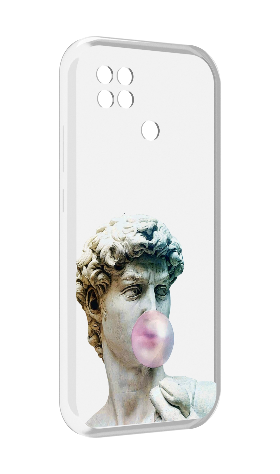 

Чехол MyPads статуя-с-жвачкой для Xiaomi Poco C40, Прозрачный, Tocco