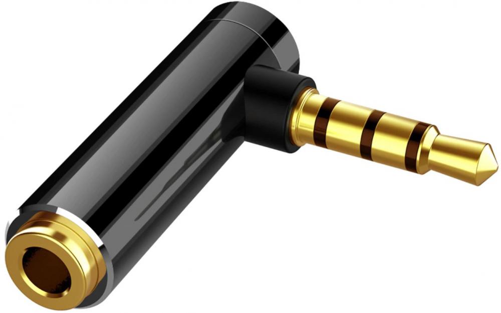 

Переходник Gsmin AX-02 Mini Jack 3.5 мм (F) - Mini Jack 3.5 мм (M) Black