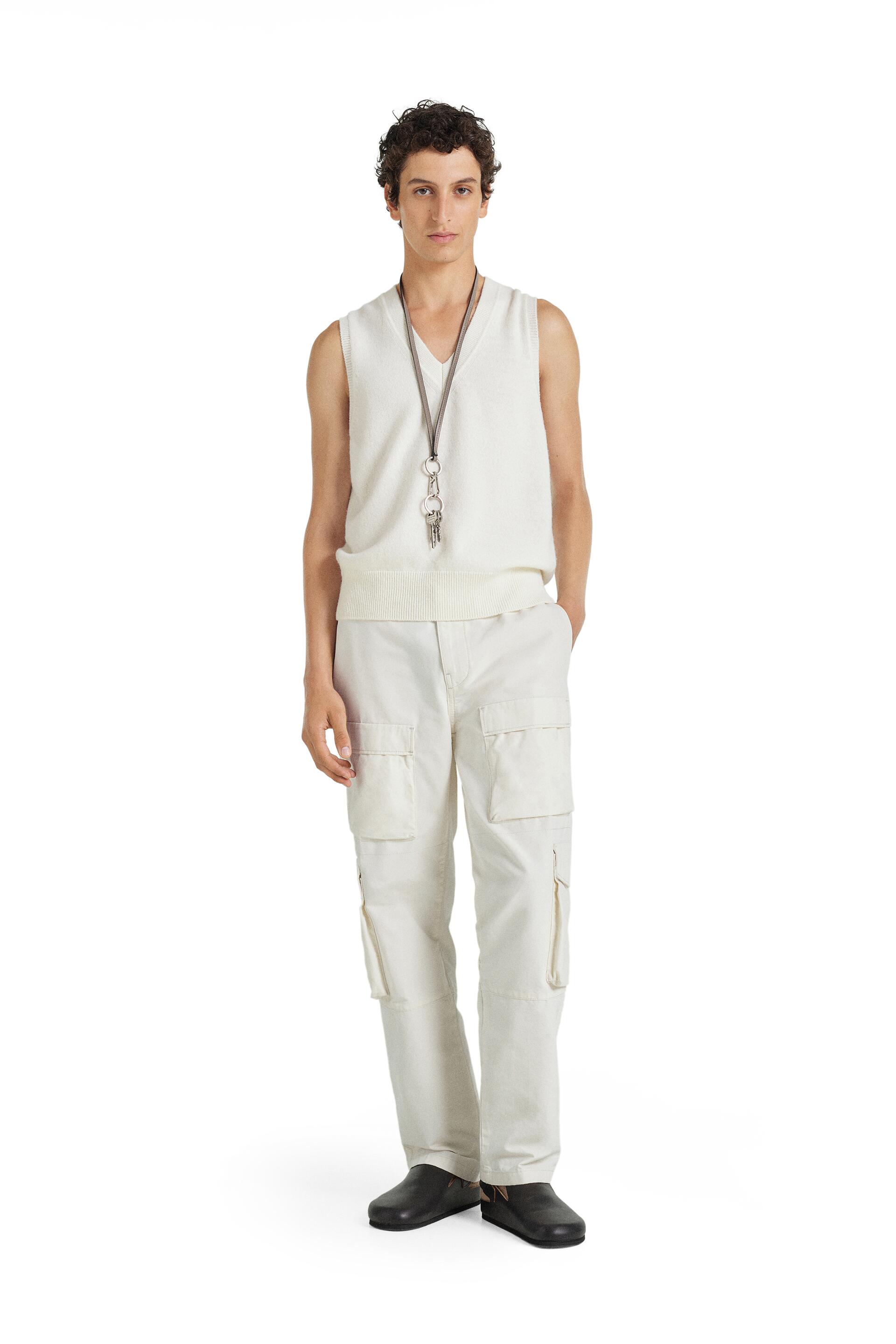 

Брюки мужские ZARA 05862341 белые 44 (доставка из-за рубежа), 05862341