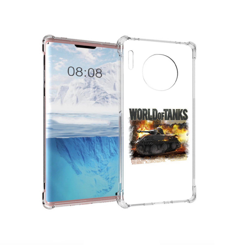 

Чехол MyPads Tocco для Huawei Mate 30 Pro Мир танков-2, Прозрачный, Tocco