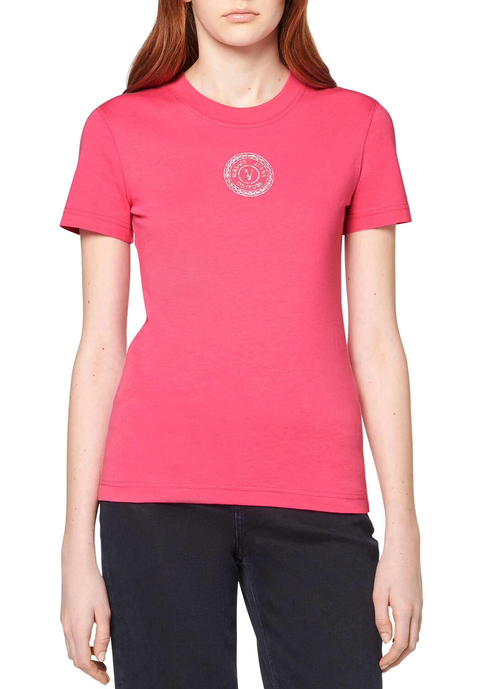 

Футболка женская Versace Jeans Couture 134855 розовая M, 134855