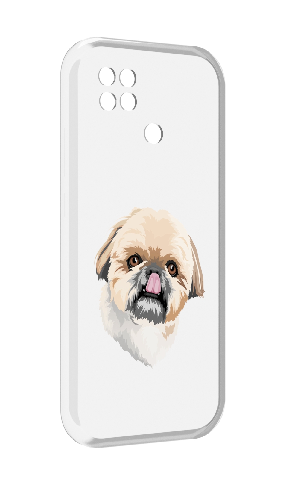 

Чехол MyPads собачка-с-язычком для Xiaomi Poco C40, Прозрачный, Tocco