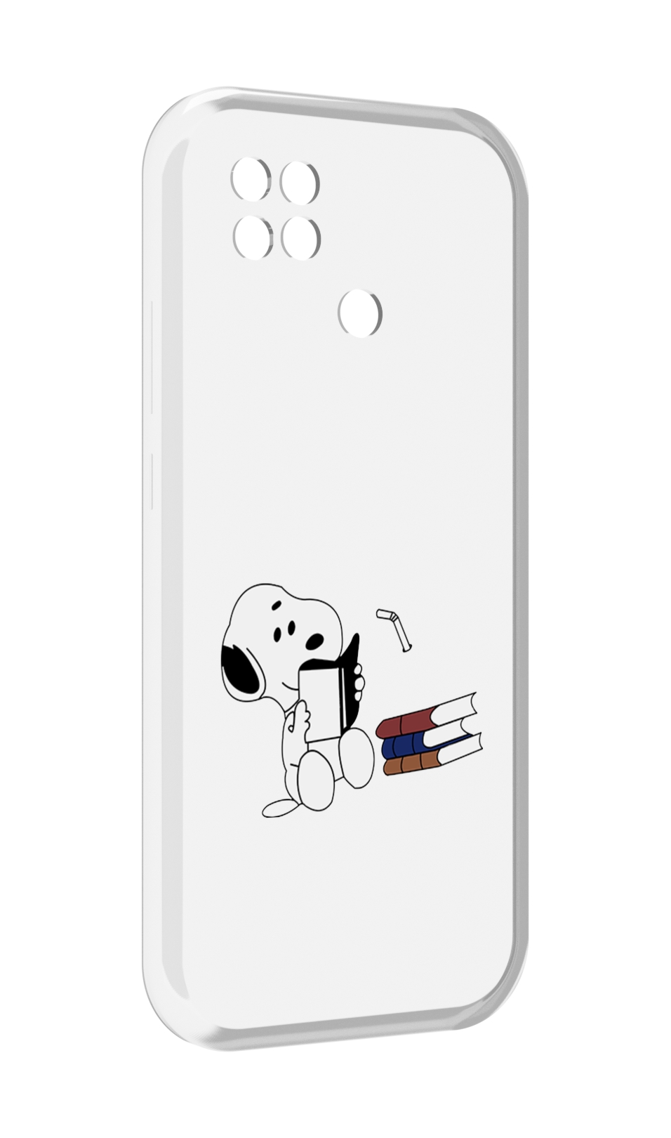 Чехол MyPads собака-с-книжками для Xiaomi Poco C40