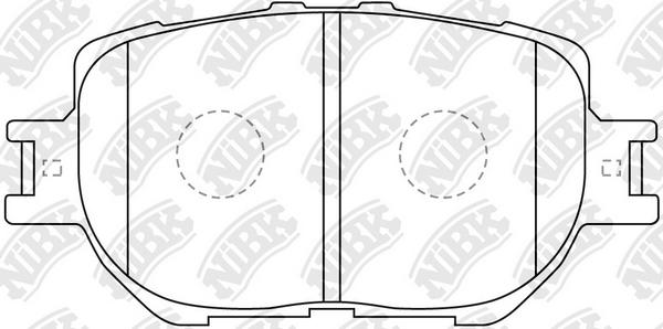 

Комплект тормозных колодок NiBK PN1550