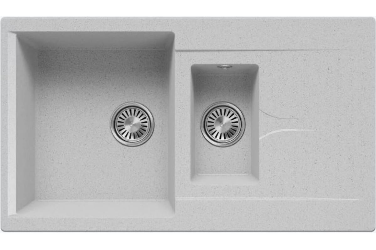 

Кухонная мойка Polygran BRIG-870 №314 Светло-серый, BRIG-870