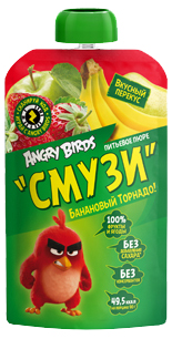 

Смузи Angry Birds Банановый торнадо 90 г