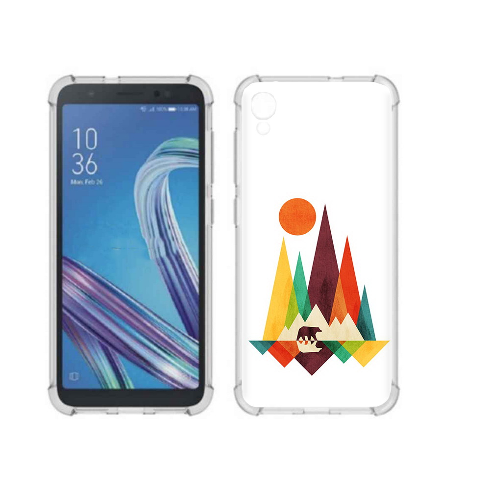 

Чехол MyPads Tocco для Asus ZenFone Live L1 (G552KL) нарисованные горы с медведем, Прозрачный, Tocco