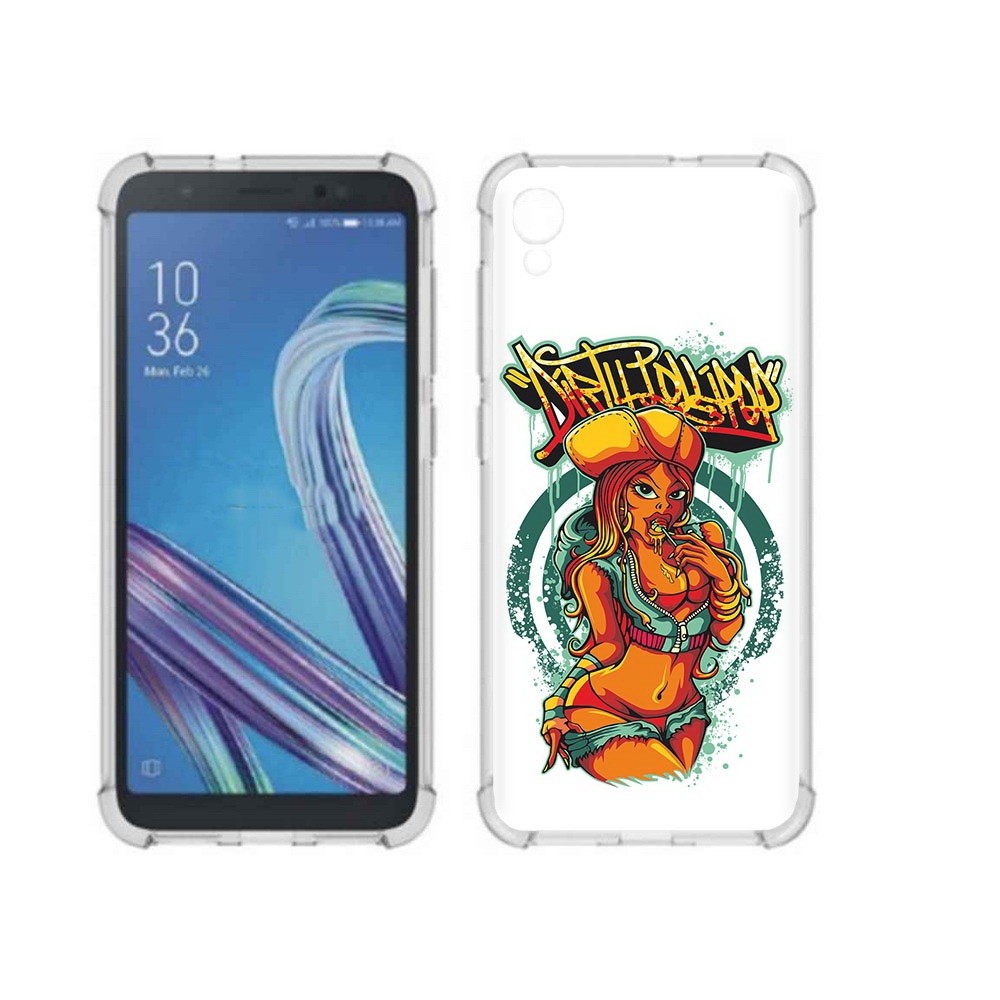 Чехол MyPads Tocco для Asus ZenFone Live L1 (G552KL) нарисованная девушка комикс