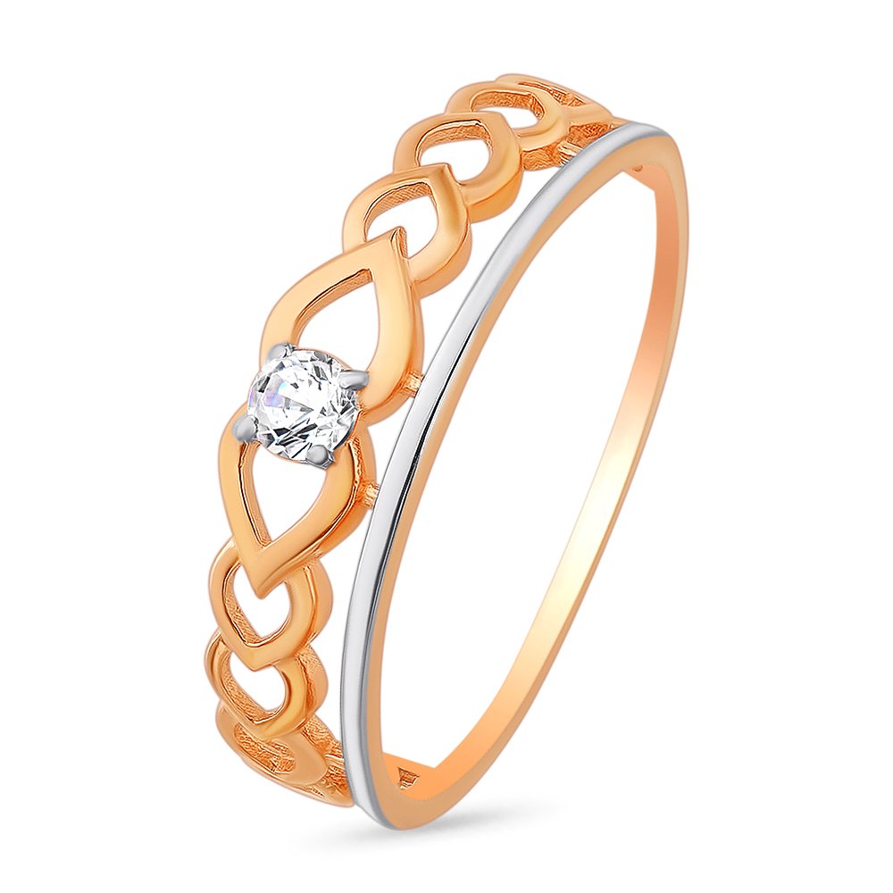 

Кольцо женское из красного золота с фианитом 585Gold 301009969, р. 17,5, 301009969