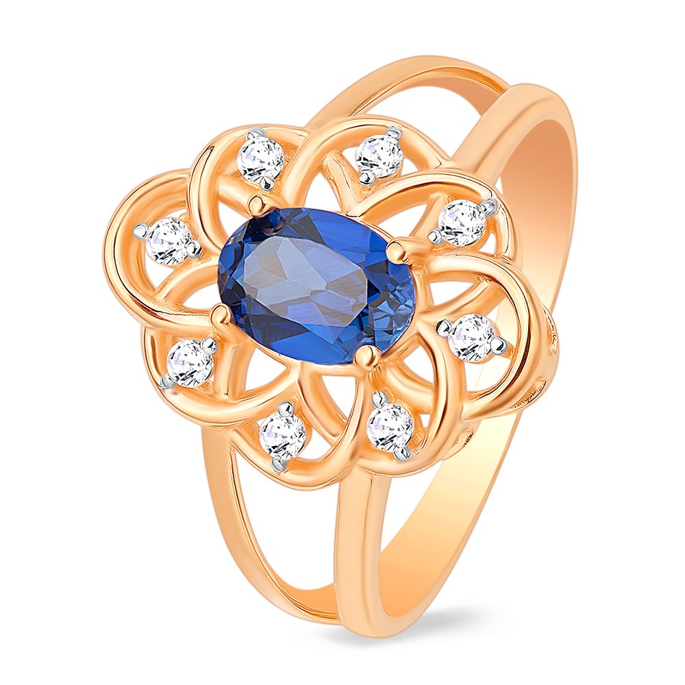 

Кольцо женское из красного золота с фианитом 585Gold 301009958, р, 301009958