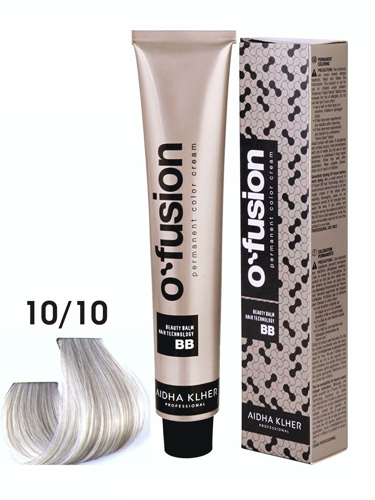 

Профессиональная краска для волос Aidha Klher O'fusion BB-hair technology, тон 10/10 100мл, ofusion_bb