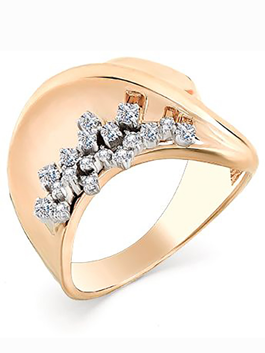 

Кольцо из красного золота с 18 бриллиантами р. 19 Master Brilliant 1-107-155, 1-107-155