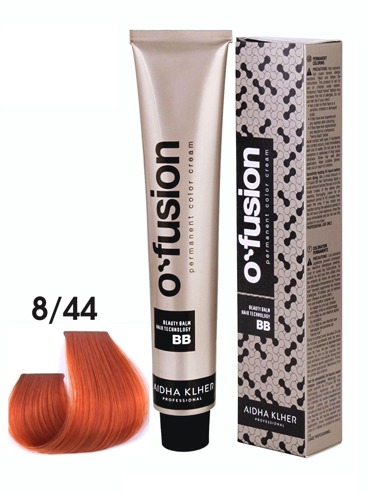 

Профессиональная краска для волос Aidha Klher O'fusion BB-hair technology, тон 8/44, 100мл, ofusion_bb