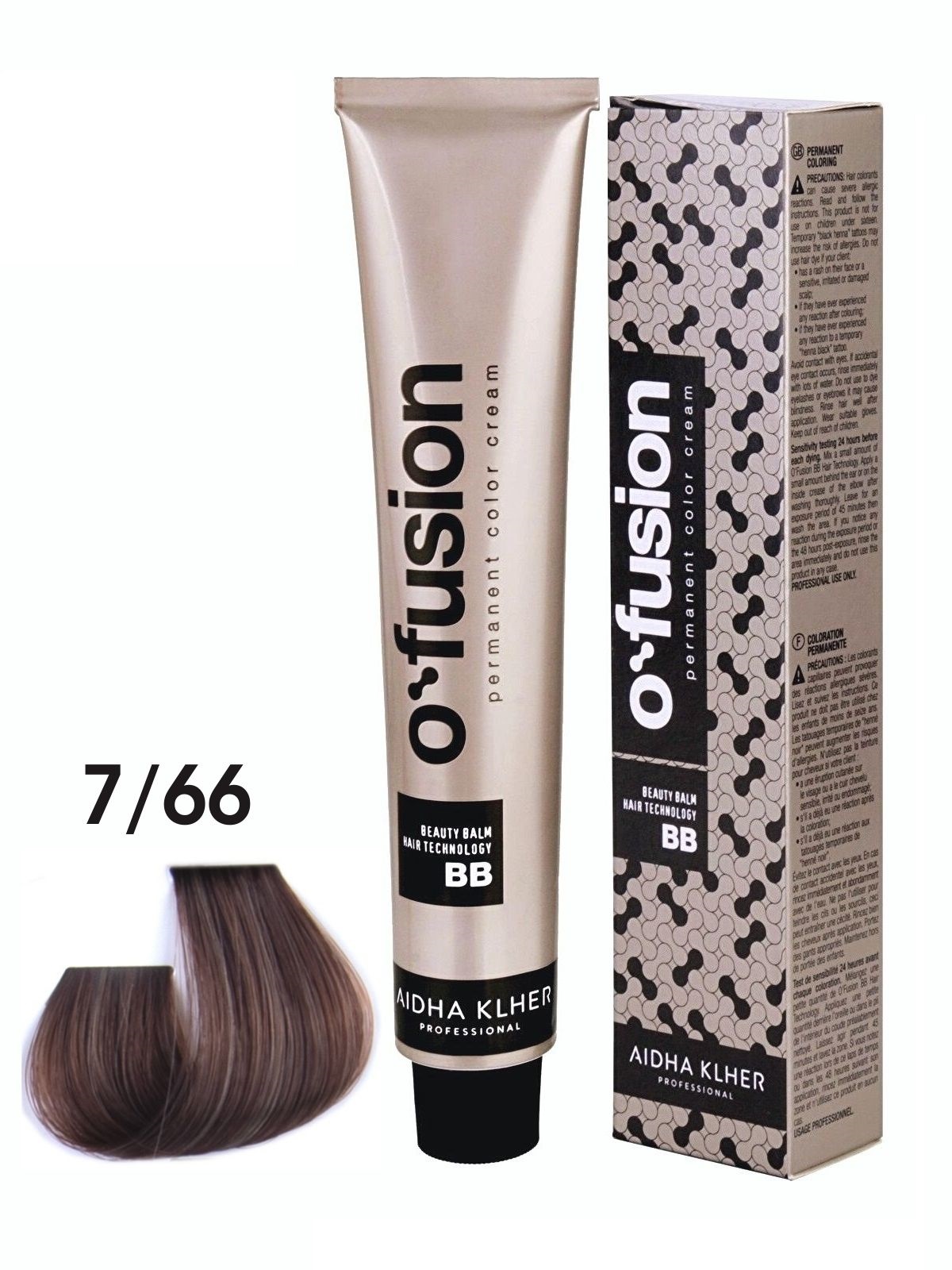 

Профессиональная краска для волос Aidha Klher O'fusion BB-hair technology, тон 7/66, 100мл, ofusion_bb