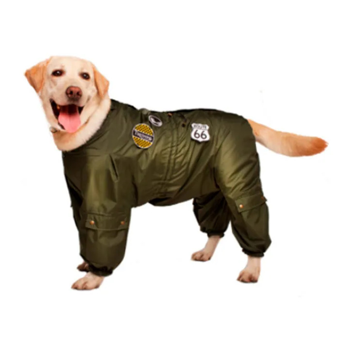 

Комбинезон ZooExpress DogVille 30930м, милитари, нашивки, демисезон