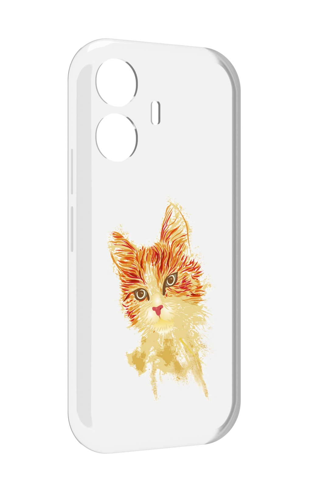 

Чехол MyPads рыжий кот для Vivo Y77E / Vivo iQOO Z6 Lite, Прозрачный, Tocco