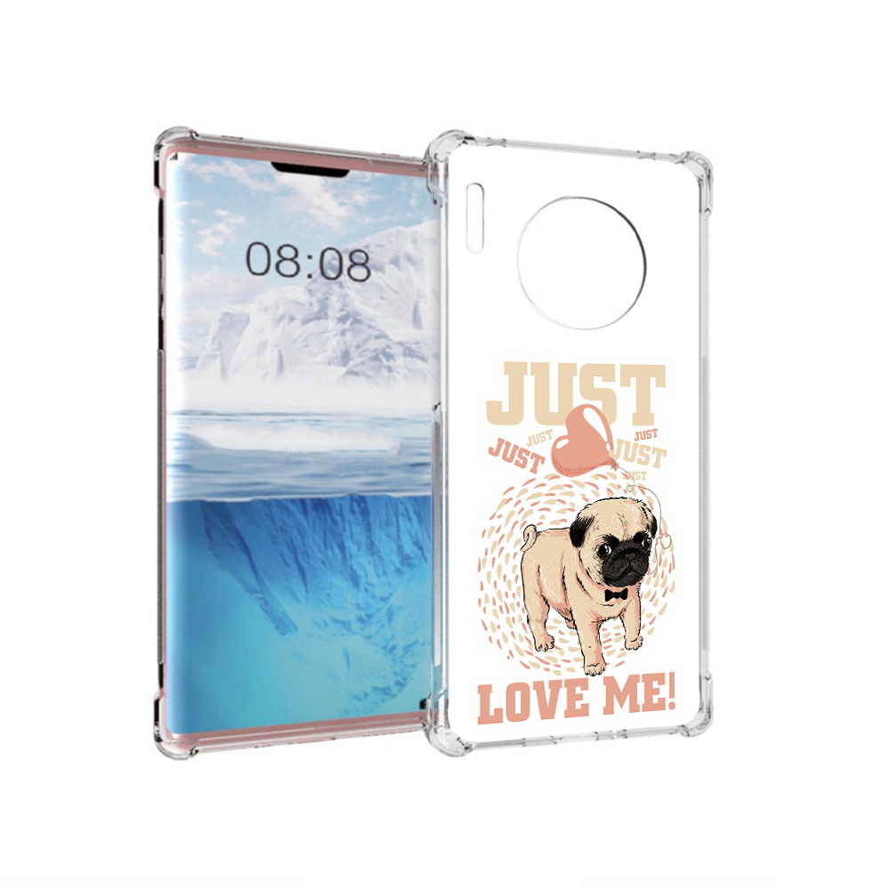 

Чехол MyPads Tocco для Huawei Mate 30 Pro Люби меня, Прозрачный, Tocco