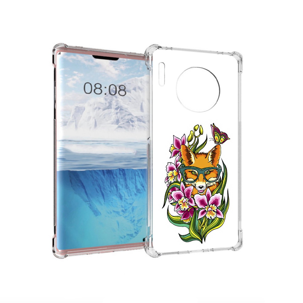 Чехол MyPads Tocco для Huawei Mate 30 Pro Лиса в цветах