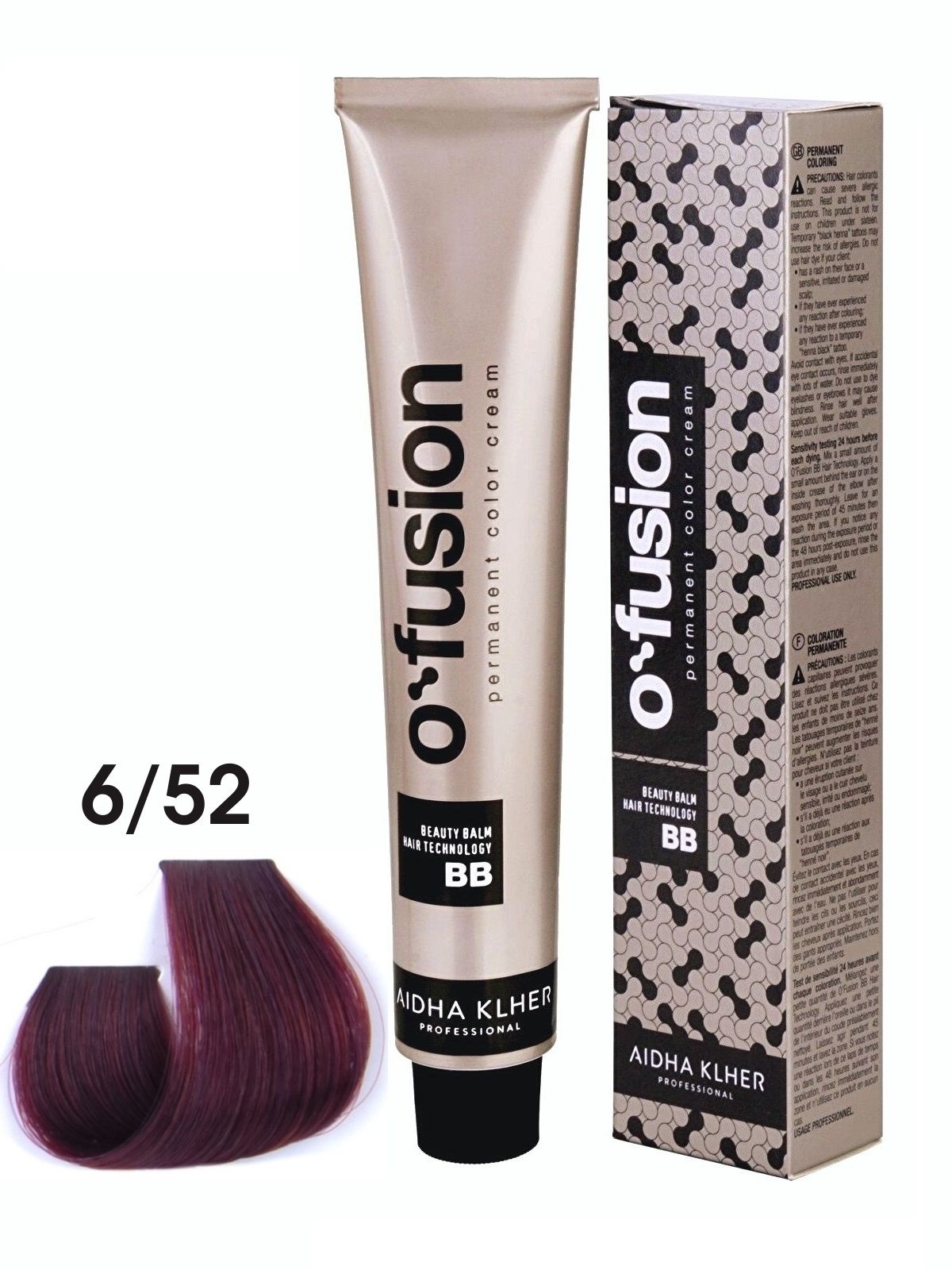 

Профессиональная краска для волос Aidha Klher O'fusion BB-hair technology, тон 6/52, 100мл, ofusion_bb