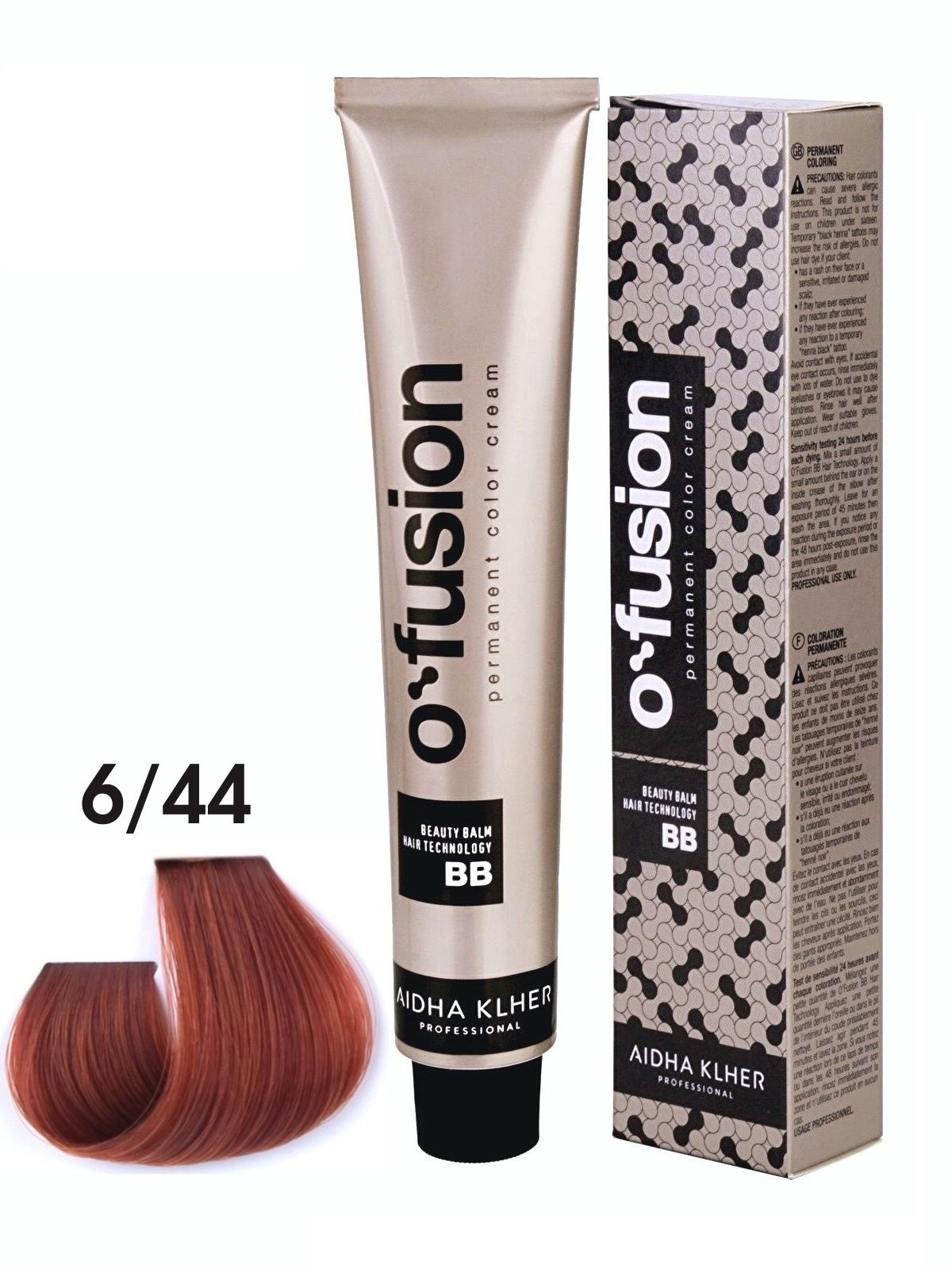 

Профессиональная краска для волос Aidha Klher O'fusion BB-hair technology, тон 6/44, 100мл, ofusion_bb