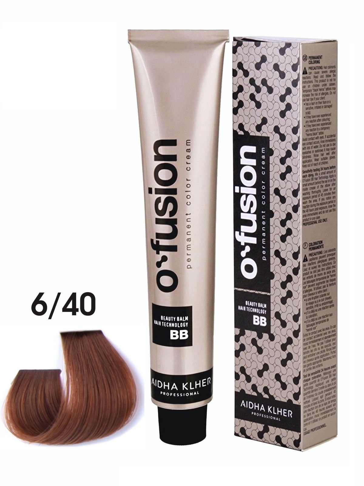 

Профессиональная краска для волос Aidha Klher O'fusion BB-hair technology, тон 6/40, 100мл, ofusion_bb