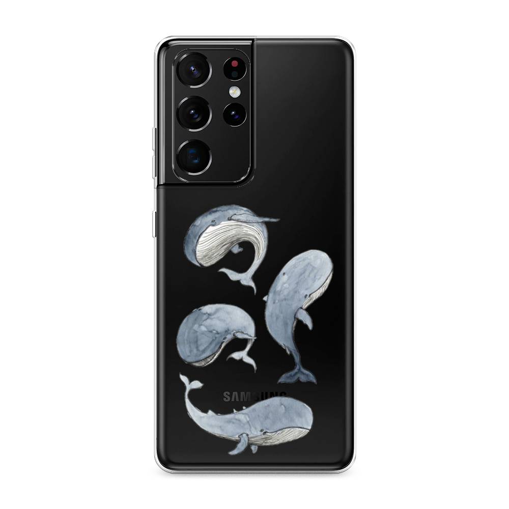 

Чехол Awog на Samsung Galaxy S21 Ultra / Самсунг S21 Ultra "Киты", Разноцветный, 2102250-1