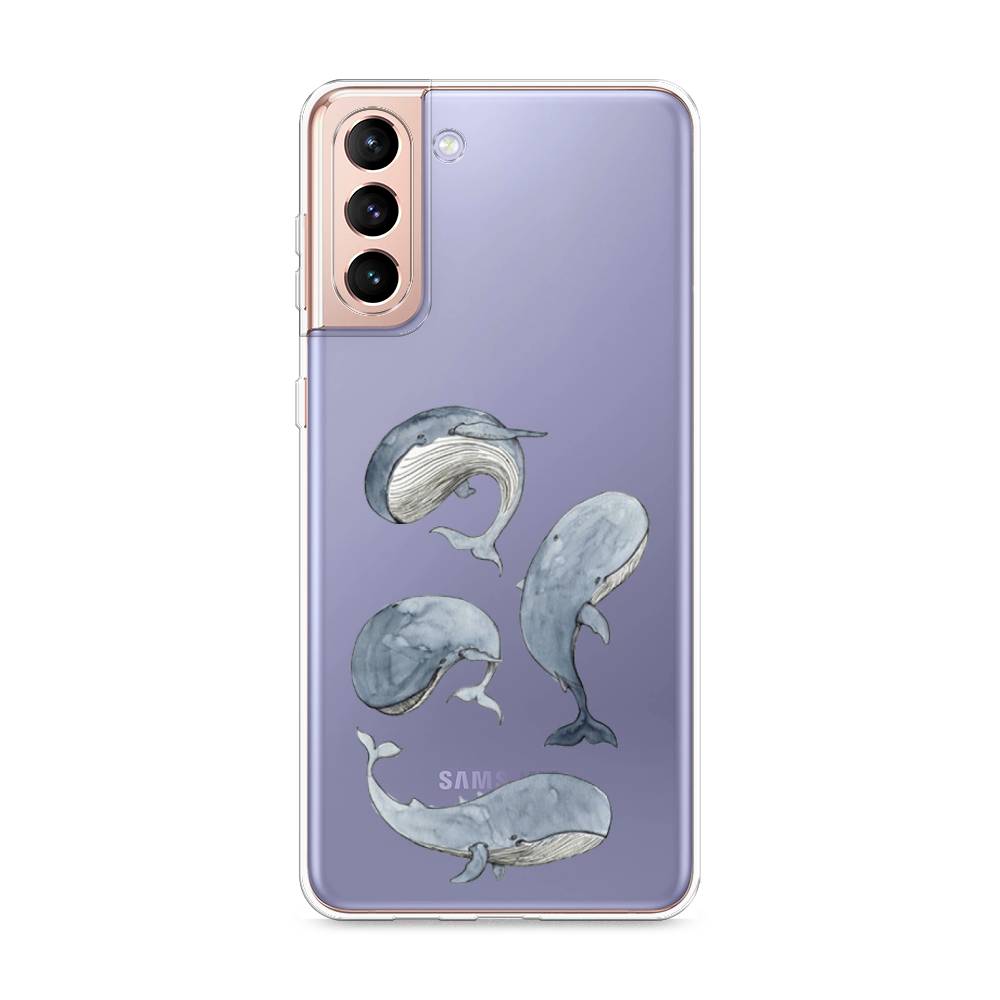 

Чехол Awog на Samsung Galaxy S21 + / Самсунг S21 + "Киты", Разноцветный, 2102150-1