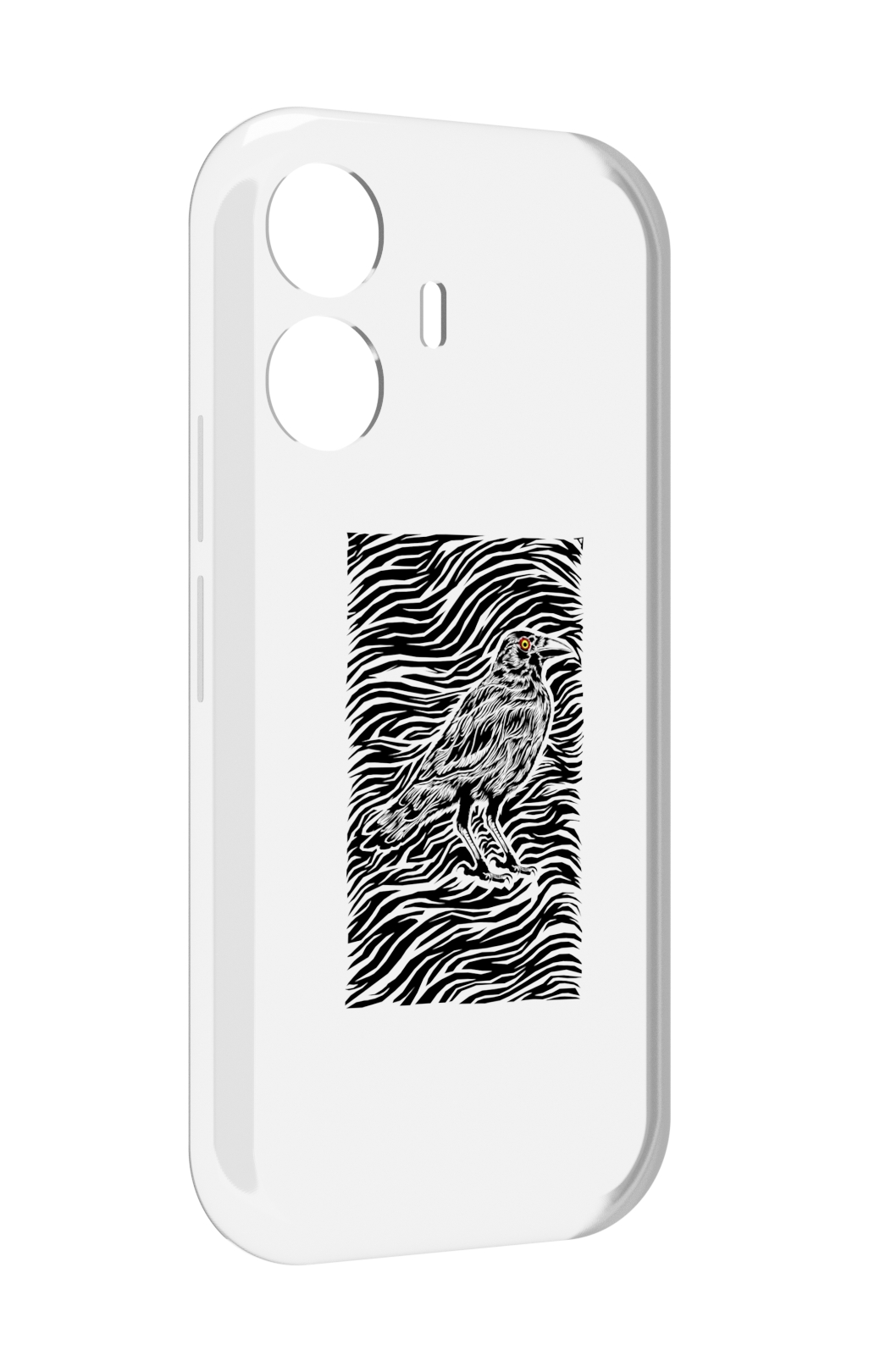 

Чехол MyPads ворон в абстракции для Vivo Y77E / Vivo iQOO Z6 Lite, Прозрачный, Tocco