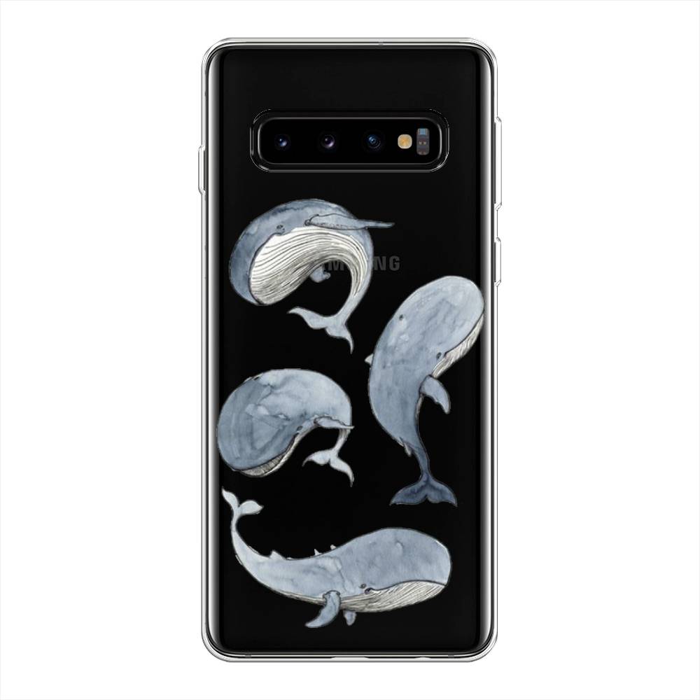 

Чехол Awog на Samsung Galaxy S10 Plus "Киты", Разноцветный, 27150-1