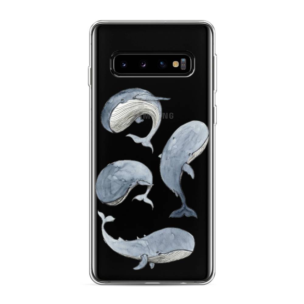 

Чехол Awog на Samsung Galaxy S10 "Киты", Разноцветный, 27050-1