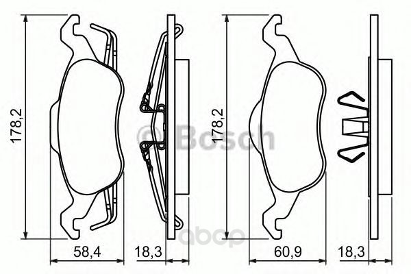 

Тормозные колодки Bosch дисковые 986494284