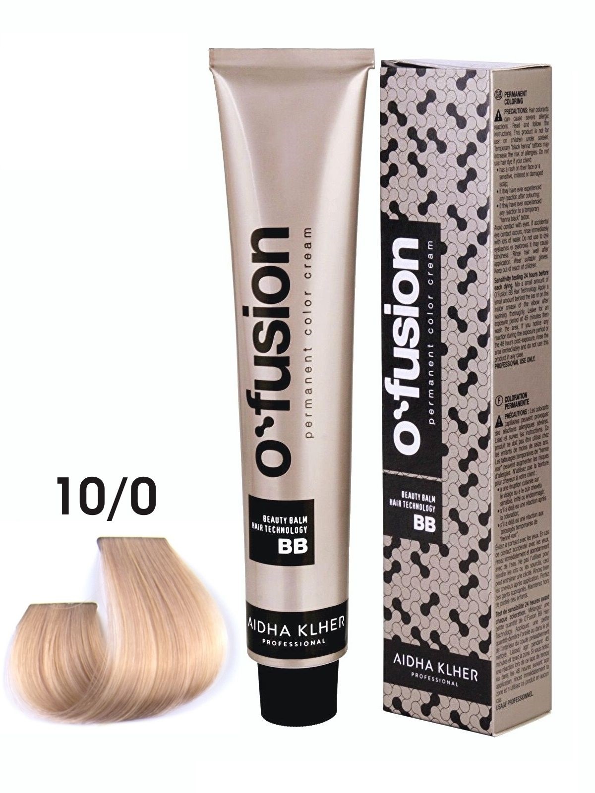 

Профессиональная краска для волос Aidha Klher O'fusion BB-hair technology, тон 10/0, 100мл, ofusion_bb
